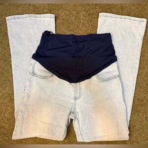 Light Blue Denim Maternity Jeans